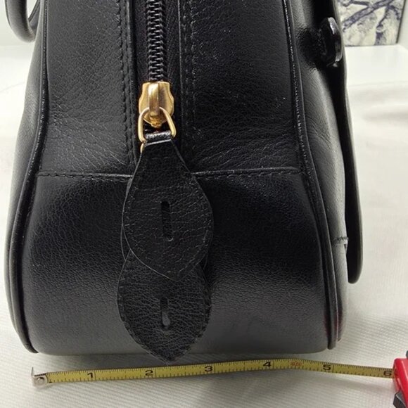 Dior Black Double Saddle Leather Bag - Picture 11 of 12